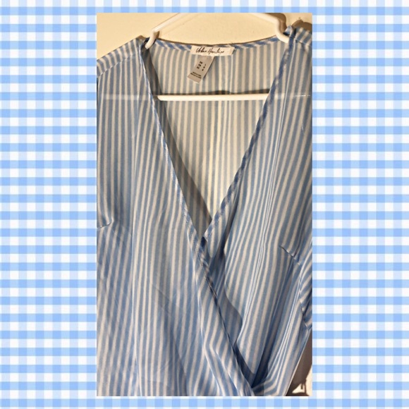 Long Sleeve Wrap Top Blouse - Picture 3 of 3